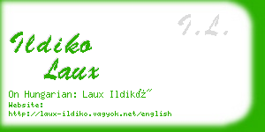 ildiko laux business card